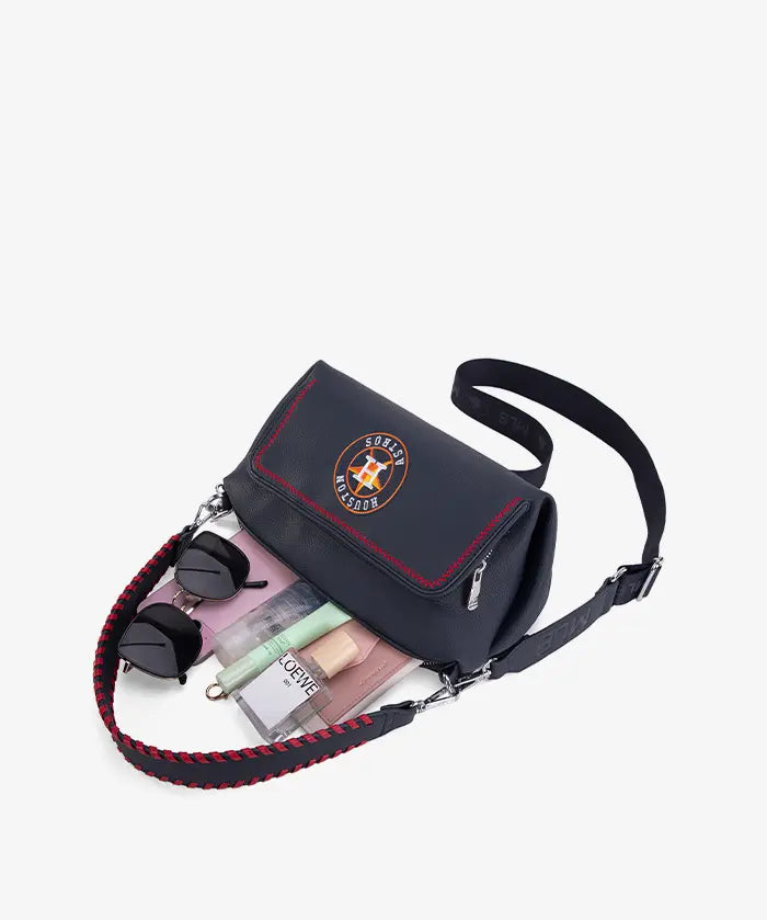 MLB Houston Astros Shoulder Bag with Crossbody Strap