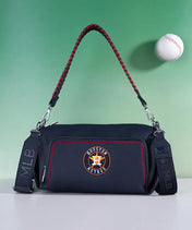 MLB Houston Astros Shoulder Bag with Crossbody Strap