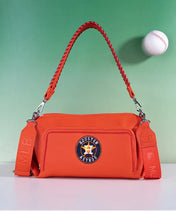MLB Houston Astros Shoulder Bag with Crossbody Strap