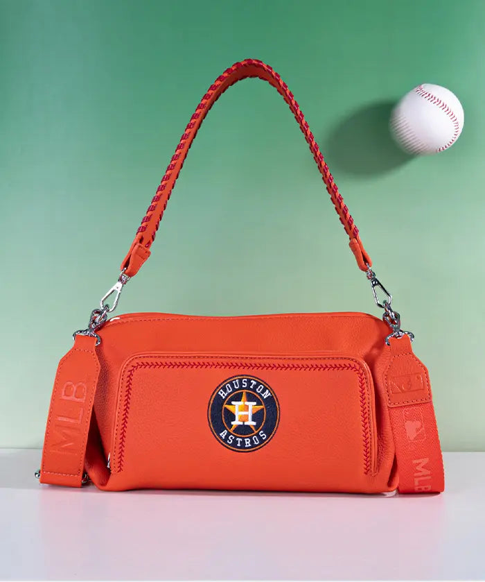 MLB Houston Astros Shoulder Bag with Crossbody Strap