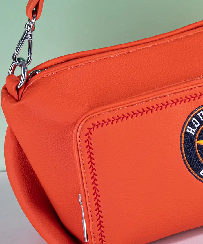 MLB Houston Astros Shoulder Bag with Crossbody Strap