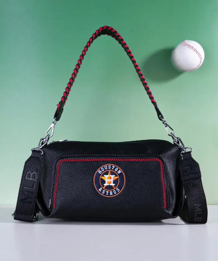 MLB Houston Astros Shoulder Bag with Crossbody Strap