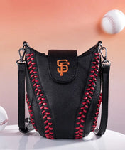 MLB San Francisco Giants Crossbody Bag With Baseball Seam