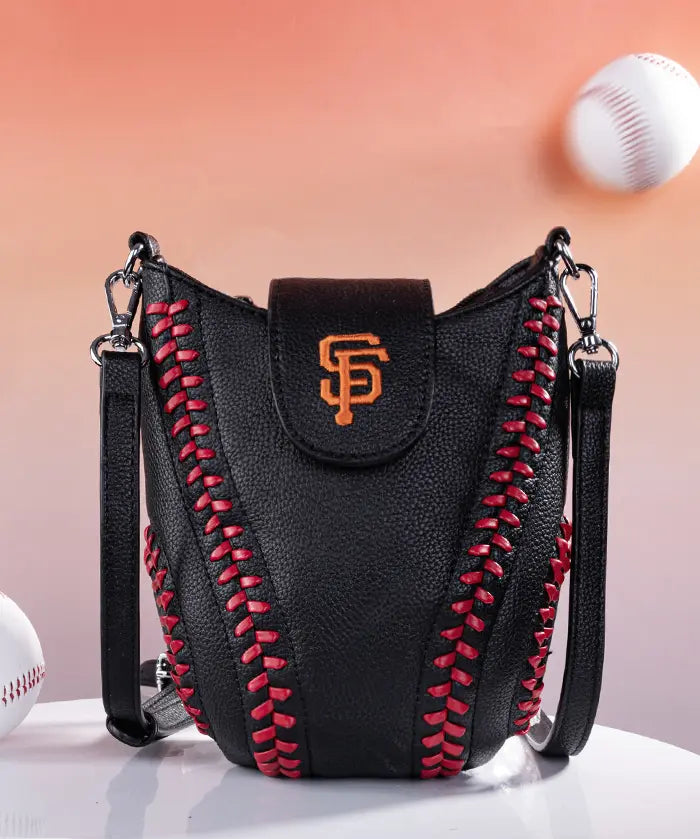 MLB San Francisco Giants Crossbody Bag With Baseball Seam