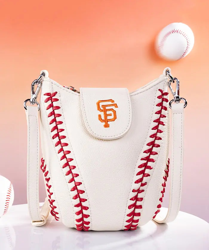 MLB San Francisco Giants Crossbody Bag With Baseball Seam