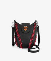 MLB San Francisco Giants Crossbody Bag With Baseball Seam