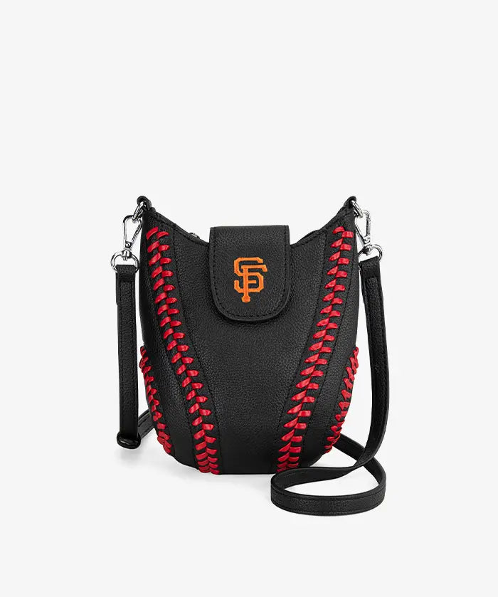 MLB San Francisco Giants Crossbody Bag With Baseball Seam