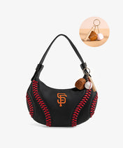 MLB San Francisco Giants Hobo Bag With Baseball Seams