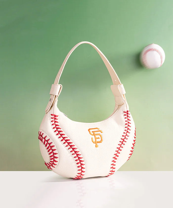 MLB San Francisco Giants Hobo Bag With Baseball Seams