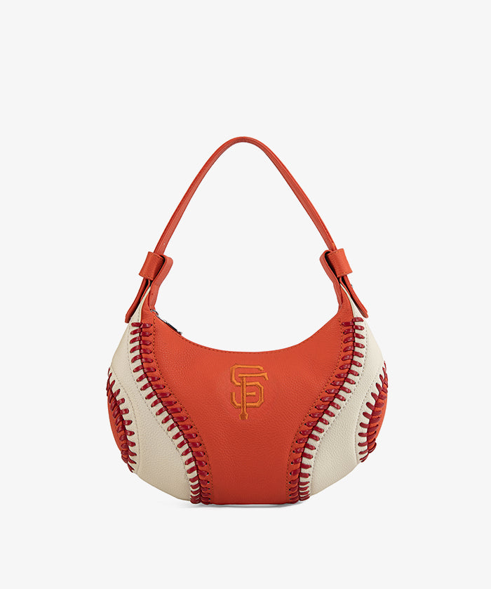 MLB San Francisco Giants Hobo Bag With Baseball Seams