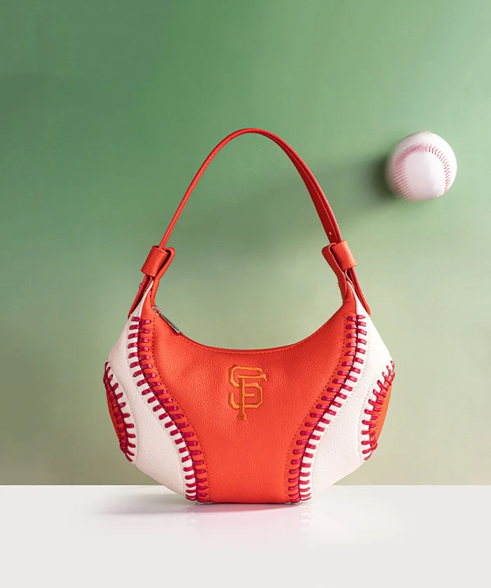 MLB San Francisco Giants Hobo Bag With Baseball Seams