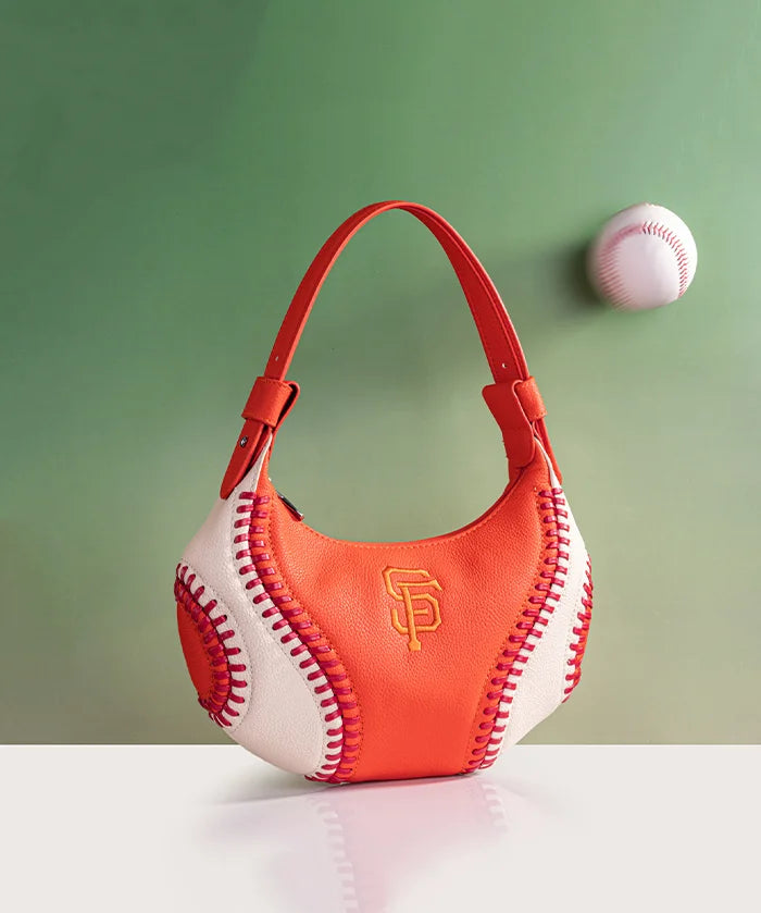 MLB San Francisco Giants Hobo Bag With Baseball Seams