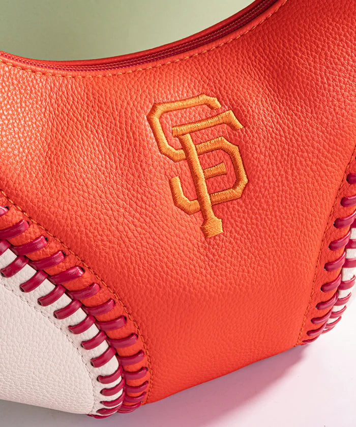 MLB San Francisco Giants Hobo Bag With Baseball Seams