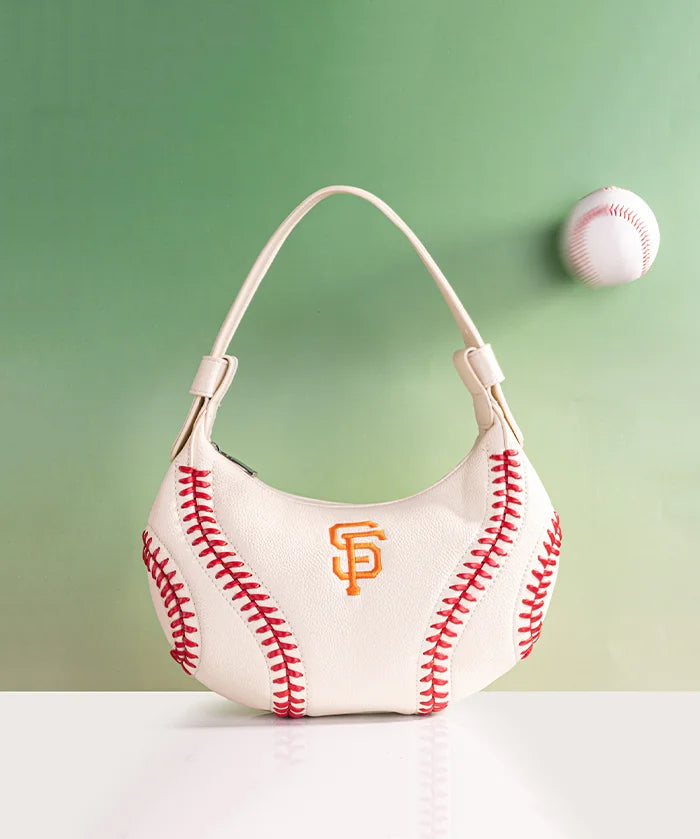 MLB San Francisco Giants Hobo Bag With Baseball Seams