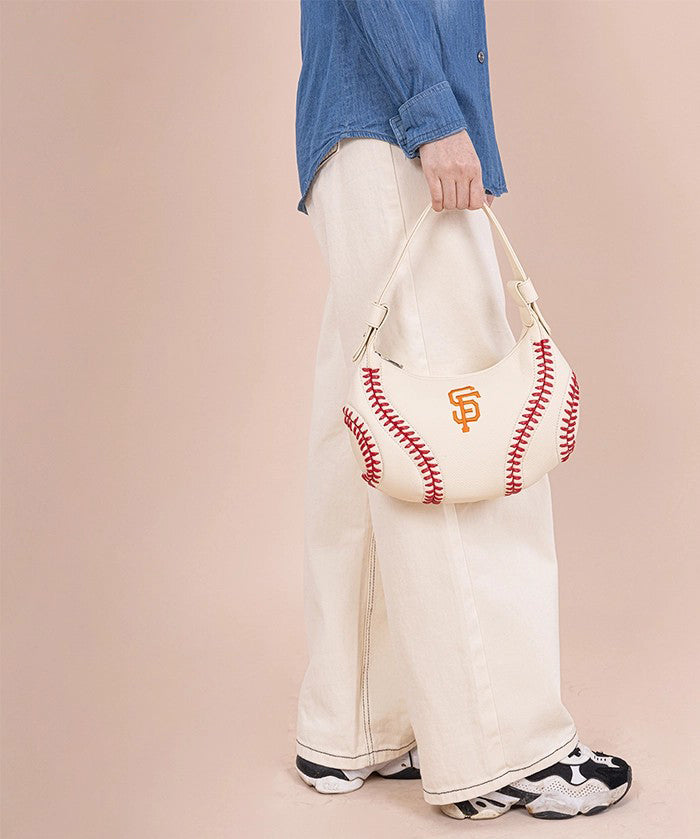 MLB San Francisco Giants Hobo Bag With Baseball Seams