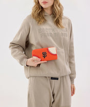 MLB San Francisco Giants Zip Wallet Baseball Stitch Detail