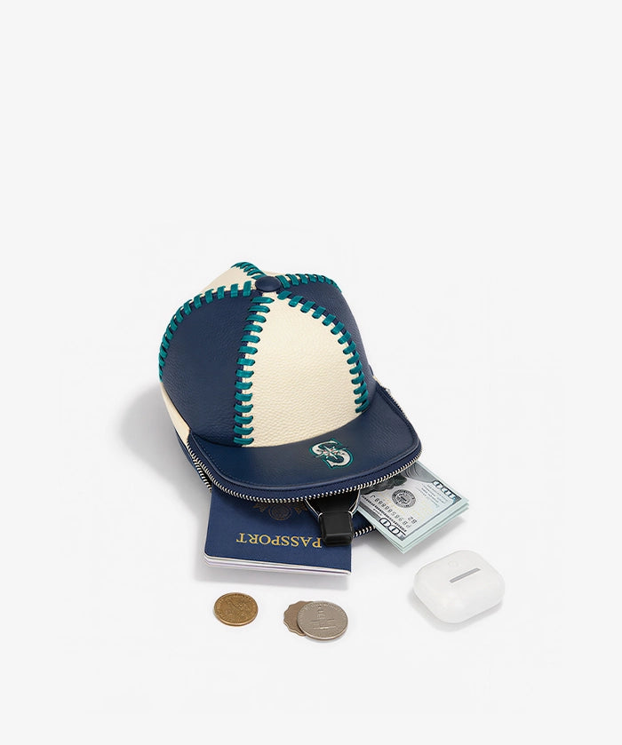 MLB Seattle Mariners Baseball Cap Crossbody Purse