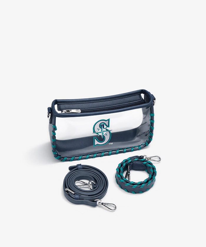 MLB Seattle Mariners Clear Bag with Baseball Stitch