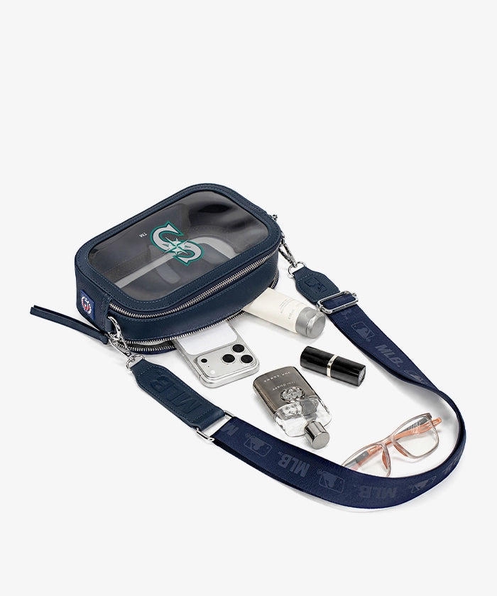 MLB Seattle Mariners Clear Crossbody Bag