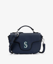 MLB Seattle Mariners Flap Crossbody Bag with Top Handle