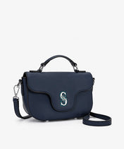 MLB Seattle Mariners Flap Crossbody Bag with Top Handle