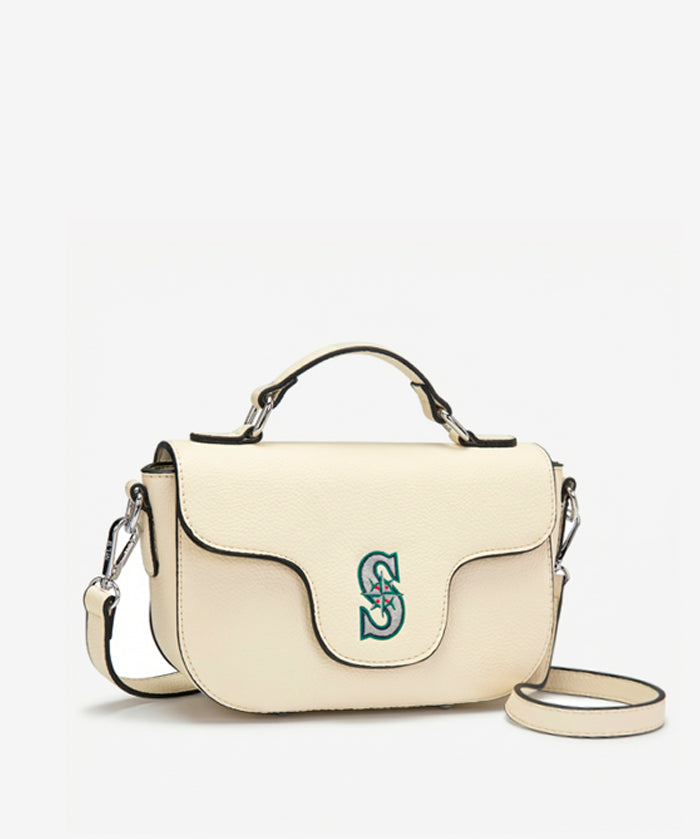 MLB Seattle Mariners Flap Crossbody Bag with Top Handle