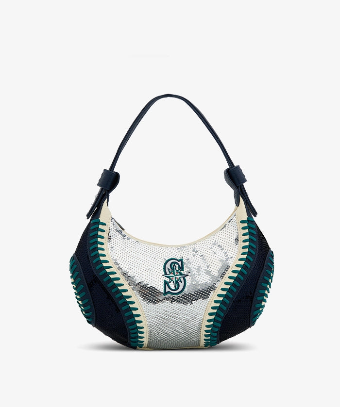 MLB Seattle Mariners Sequin Stitch Hobo - Curveball