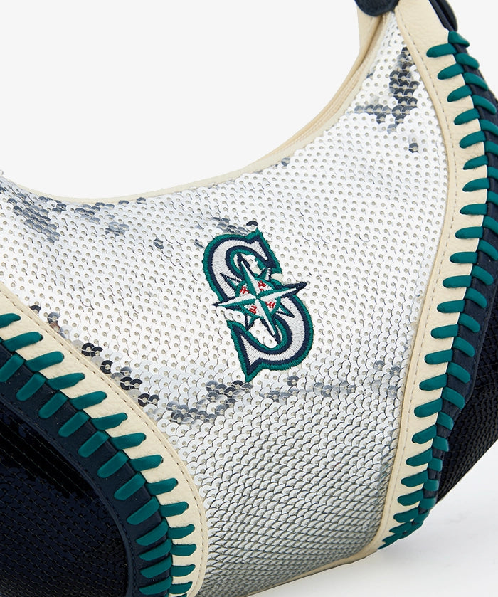 MLB Seattle Mariners Sequin Stitch Hobo - Curveball