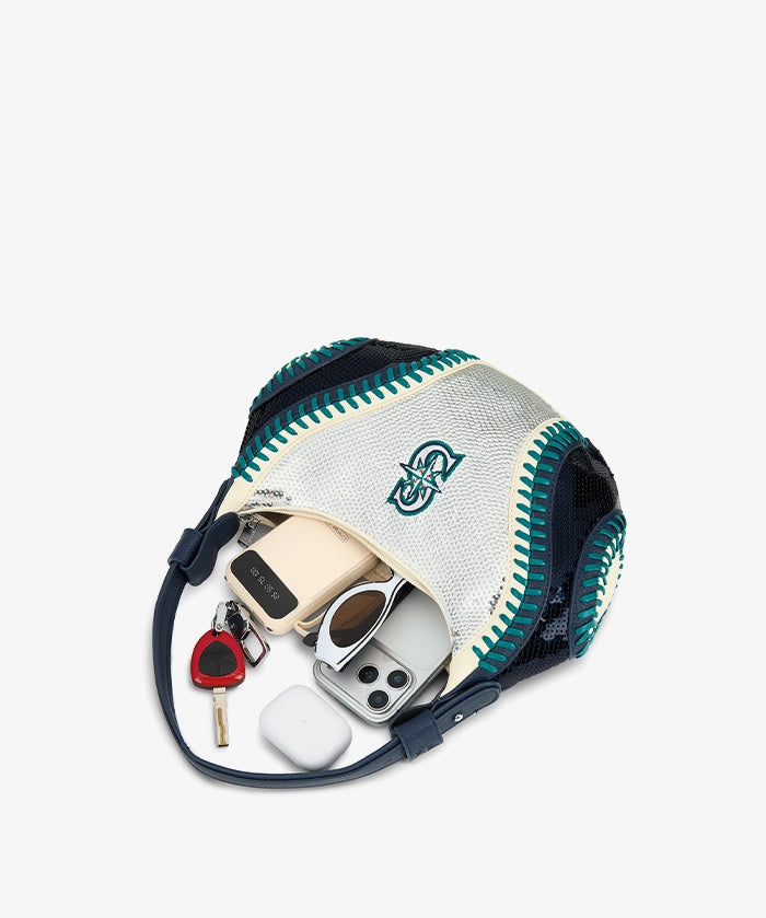 MLB Seattle Mariners Sequin Stitch Hobo - Curveball