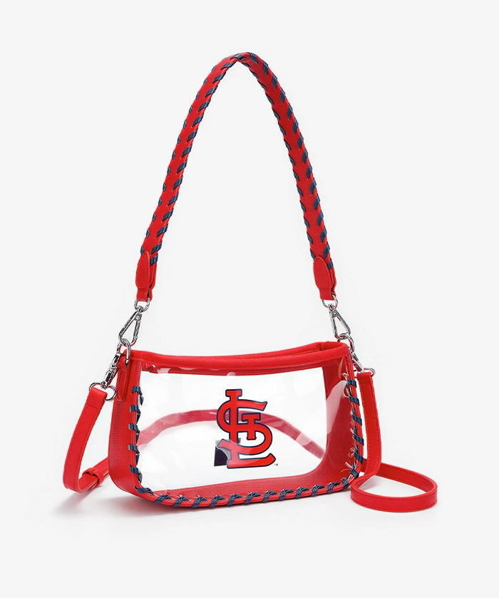MLB St. Louis Cardinals Clear Bag with Baseball Stitch