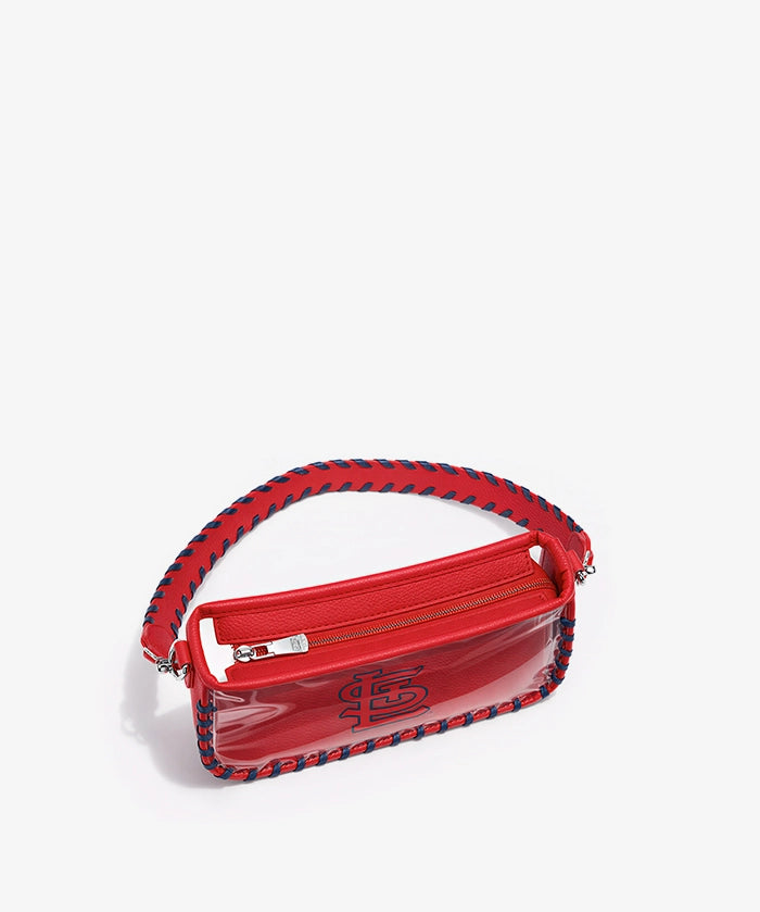 MLB St. Louis Cardinals Clear Bag with Baseball Stitch