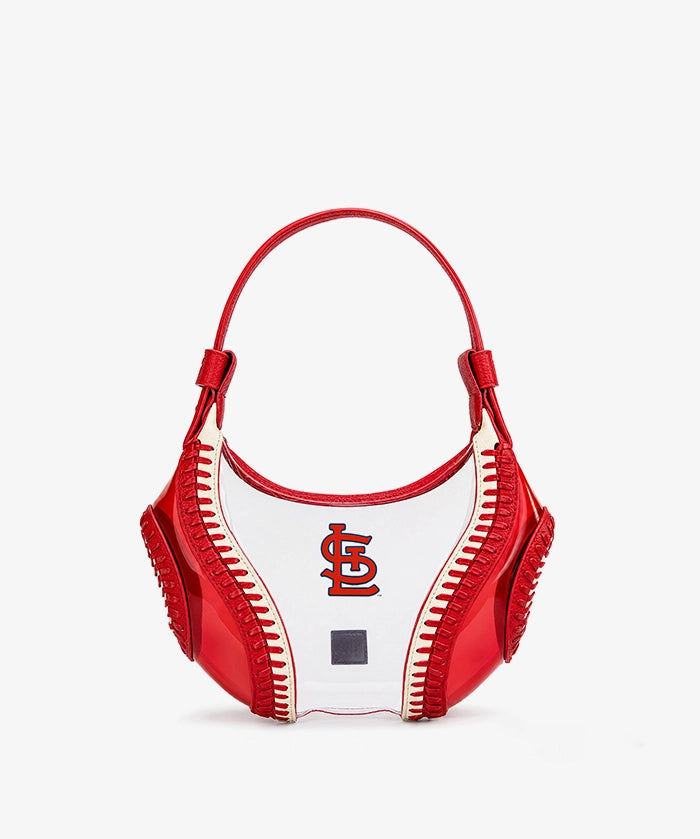 MLB St. Louis Cardinals Clear Stitch Hobo - Curveball