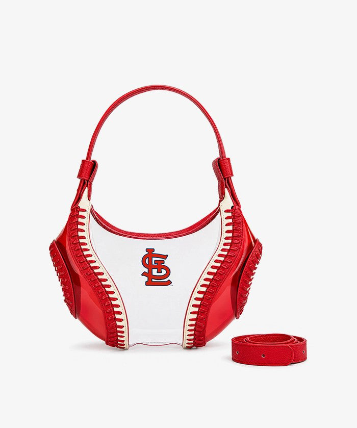 MLB St. Louis Cardinals Clear Stitch Hobo - Curveball