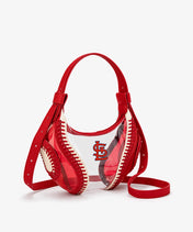 MLB St. Louis Cardinals Clear Stitch Hobo - Curveball