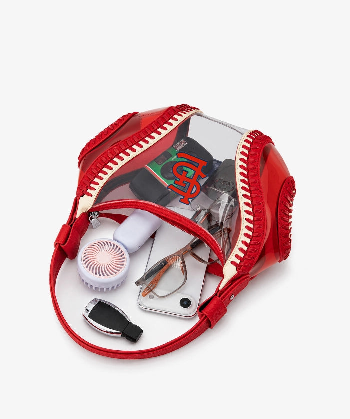 MLB St. Louis Cardinals Clear Stitch Hobo - Curveball