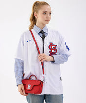 MLB St. Louis Cardinals Flap Crossbody Bag with Top Handle