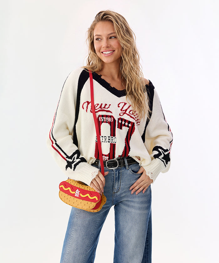 MLB St. Louis Cardinals Hot Dog Crossbody Bag