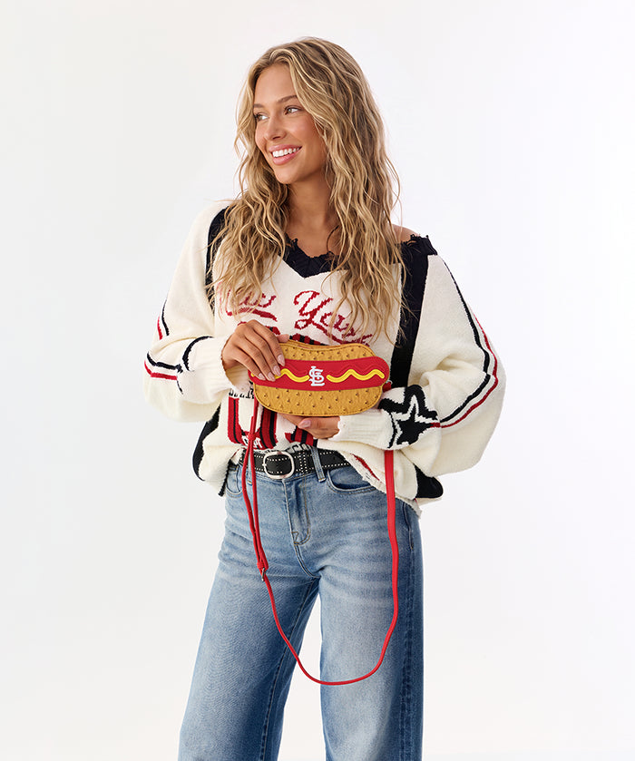 MLB St. Louis Cardinals Hot Dog Crossbody Bag