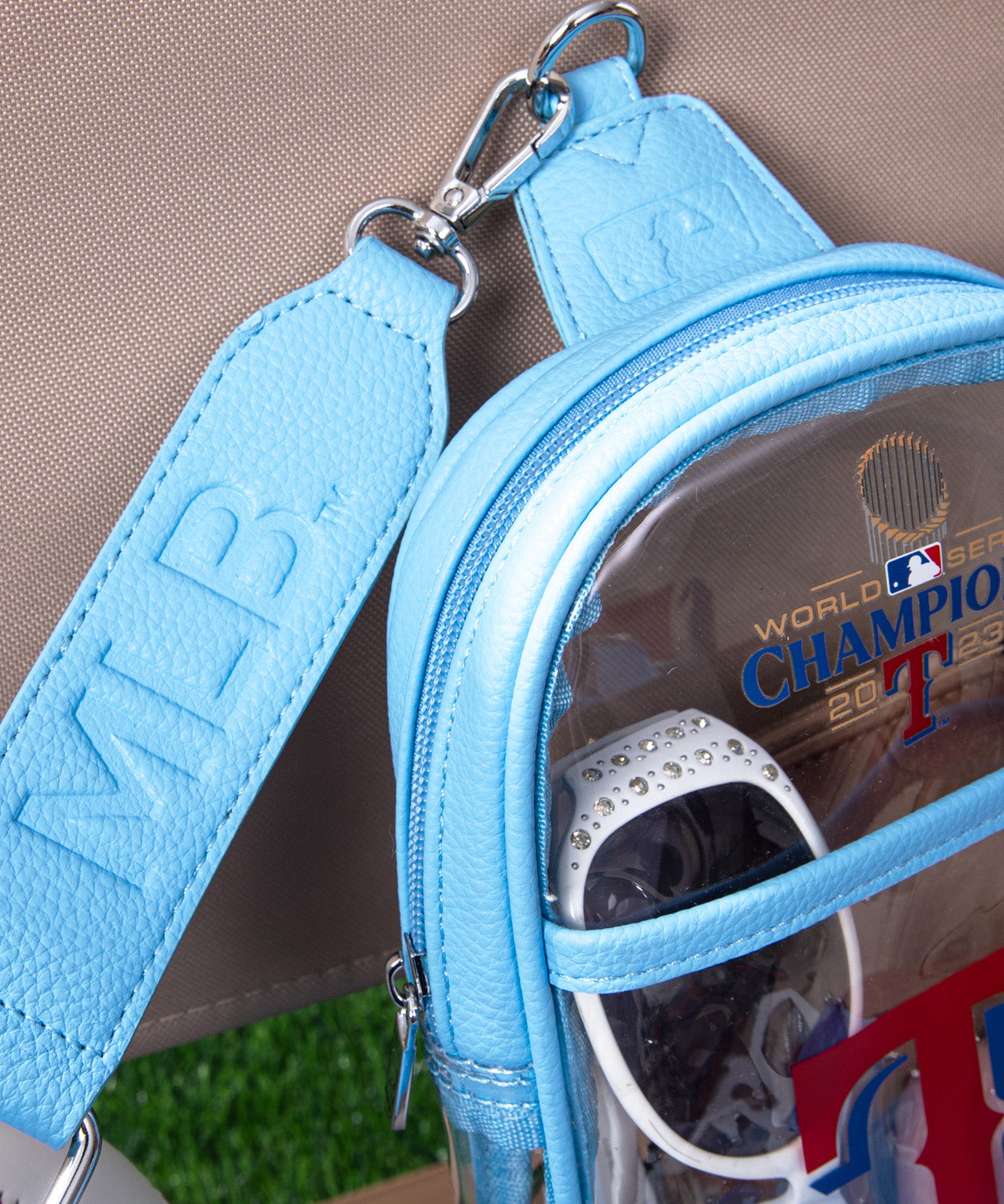MLB Texas Rangers Clear Sling Stadium Bag
