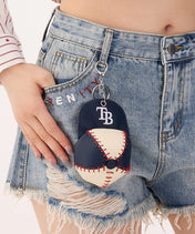MLB Tampa Bay Rays Baseball Cap Coin Purse