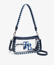 MLB Tampa Bay Rays Clear Bag with Baseball Stitch