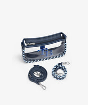 MLB Tampa Bay Rays Clear Bag with Baseball Stitch