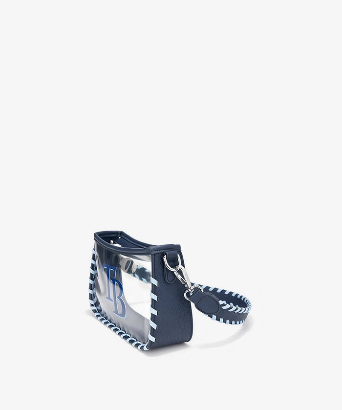 MLB Tampa Bay Rays Clear Bag with Baseball Stitch