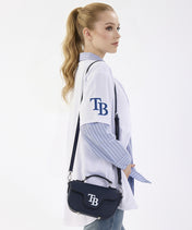 MLB Tampa Bay Rays Flap Crossbody Bag with Top Handle