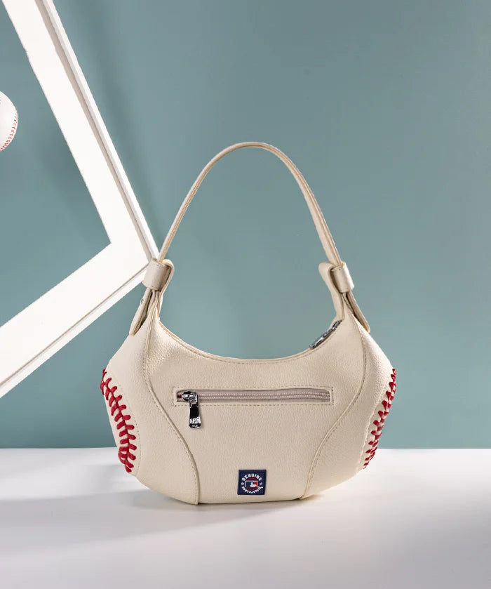 MLB Tampa Bay Rays Hobo Bag With Baseball Seams