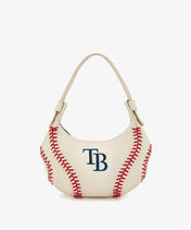 MLB Tampa Bay Rays Hobo Bag With Baseball Seams