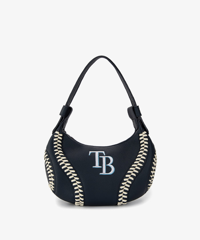 MLB Tampa Bay Rays Hobo Bag With Baseball Seams