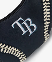 MLB Tampa Bay Rays Hobo Bag With Baseball Seams