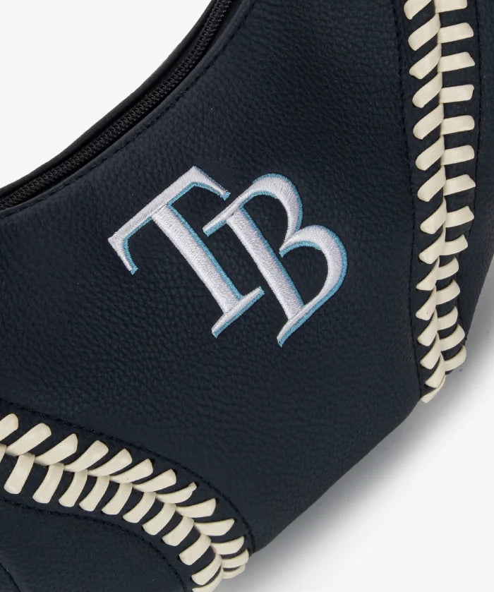 MLB Tampa Bay Rays Hobo Bag With Baseball Seams