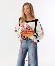 MLB Tampa Bay Rays Hot Dog Crossbody Bag